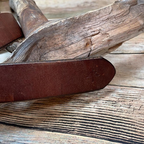J. Crew Brown Leather Belt Men’s Size 32 - Picture 4 of 11